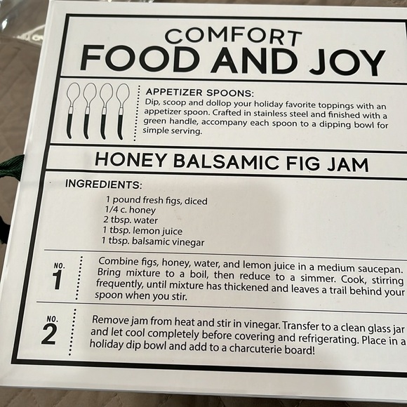 Green Charcuterie Spoon Set - Comfort and Joy/NIB - Picture 9 of 11